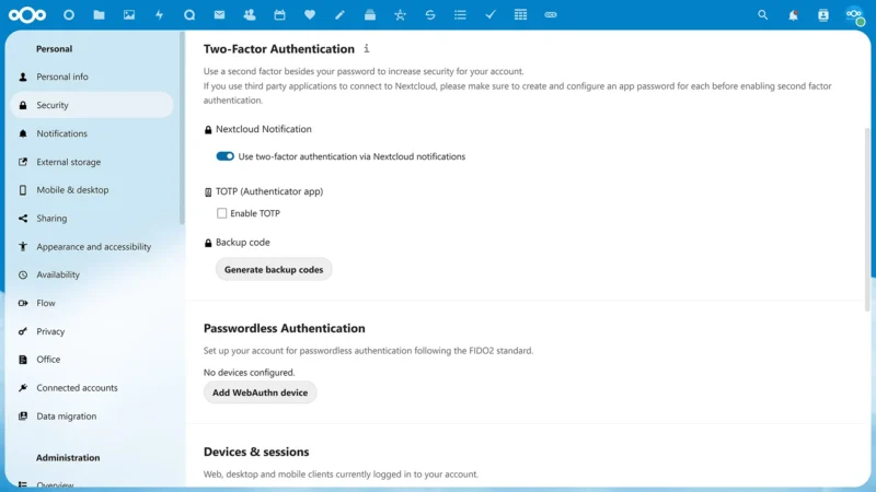 Nextcloud – Integritetssäker molnlagring, dokumenthantering och samarbete - Bild 4