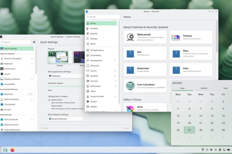 KDE Plasma 6.6 på modern Linux-dator