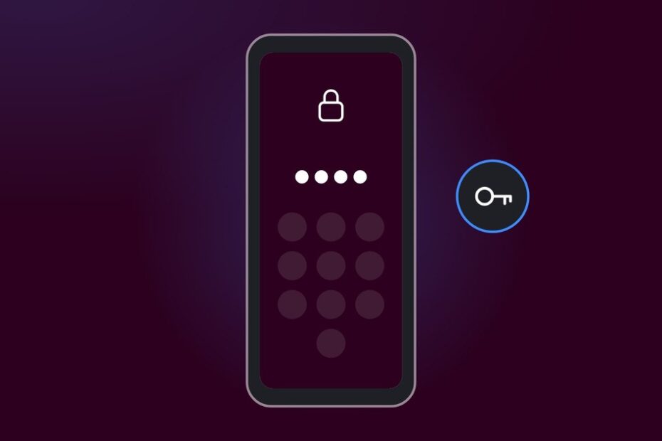 Illustration: a PIN to unlock the Private Space