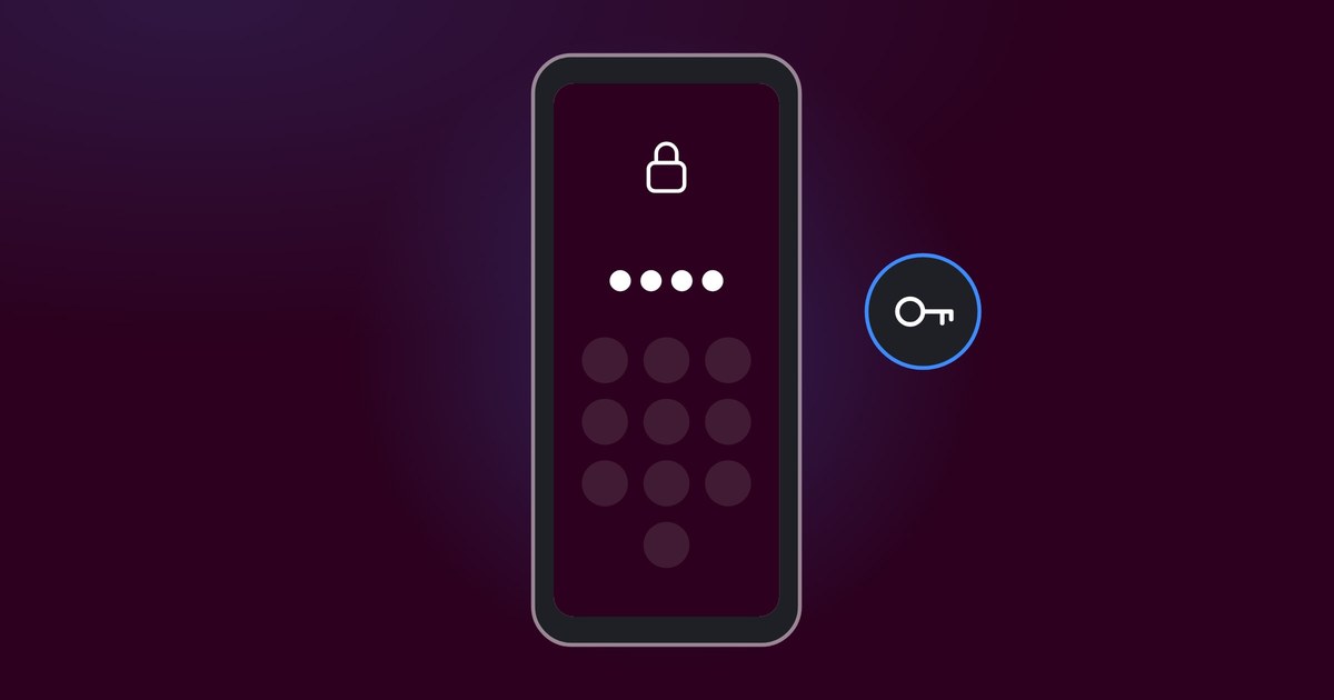 Illustration: a PIN to unlock the Private Space